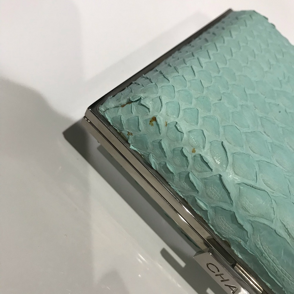 Authentic Chanel Python Clutch! - Picture 7 of 8